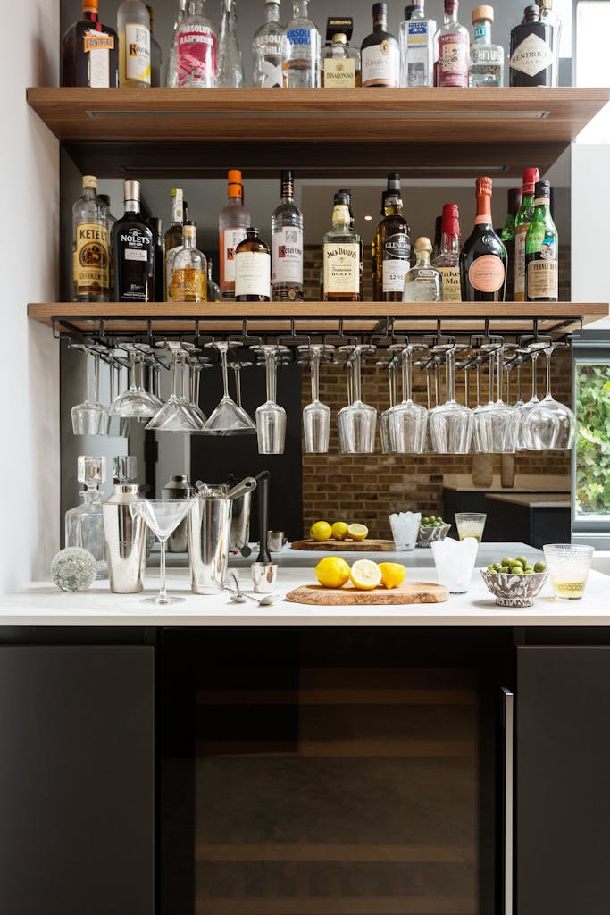 Bespoke-Home-Bars-Joinery-Wood-Plasterboard-Shelving-Luxury-Living-Room-Feature-Wine-Bar