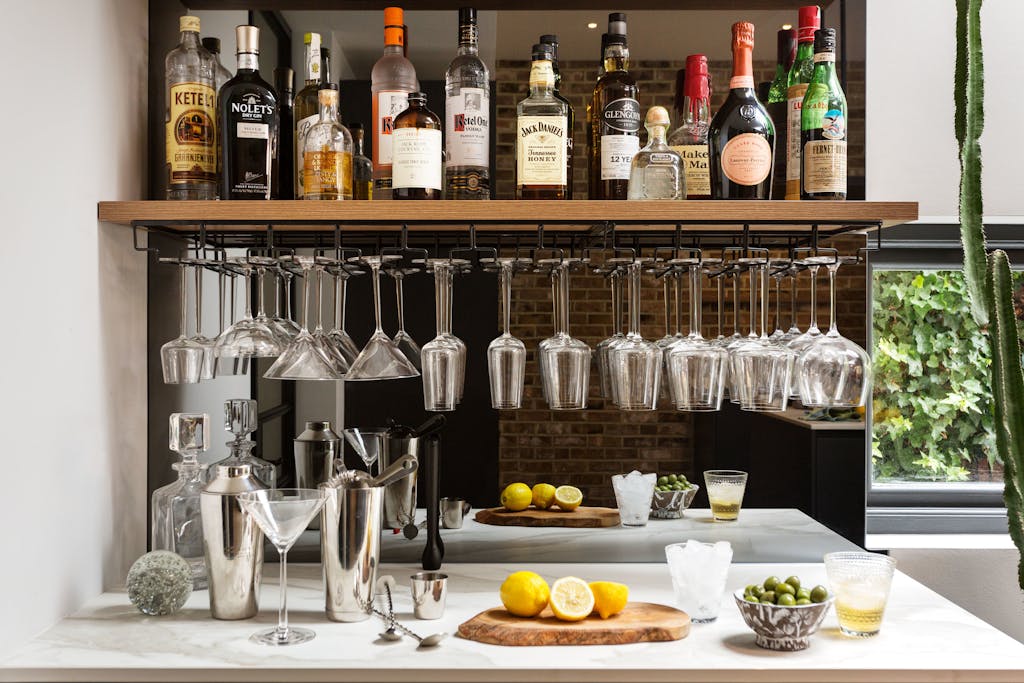 Bespoke-Home-Bars-Joinery-Wood-Plasterboard-Shelving-Luxury-Living-Room-Feature-Wine-Bar