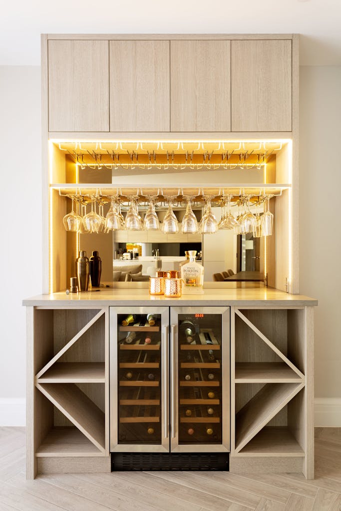 Bespoke-Home-Bars-Joinery-Wood-Plasterboard-Shelving-Luxury-Living-Room-Feature-Wine-Bar