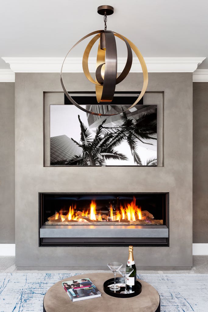 Bespoke-Media-Fireplace-Wall-Joinery-Wood-Plasterboard-Shelving-Luxury-Living-Room-Feature