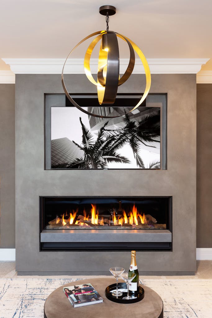 Bespoke-Media-Fireplace-Wall-Joinery-Wood-Plasterboard-Shelving-Luxury-Living-Room-Feature