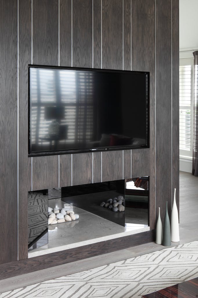 Bespoke-Media-Fireplace-Wall-Joinery-Wood-Plasterboard-Shelving-Luxury-Living-Room-Feature