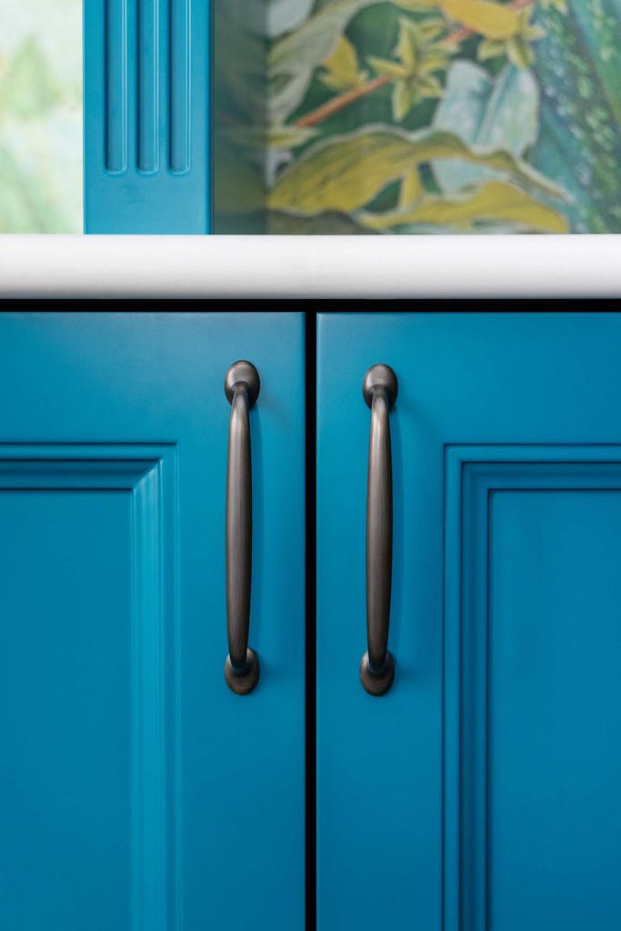 bryanston court bespoke dining room joinery home bar blue cabinetry hux london 26