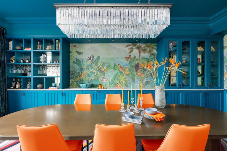 bryanston court bespoke dining room joinery home bar blue cabinetry hux london 31