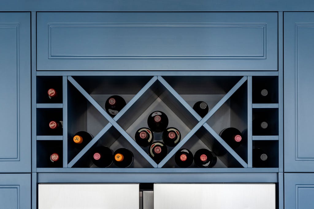 eton avenue luxury shaker kitchen velvet blue cabinetry hux london 3