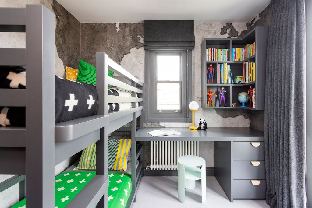 kingswood road children bunk bed bespoke bedroom joinery hux london 3