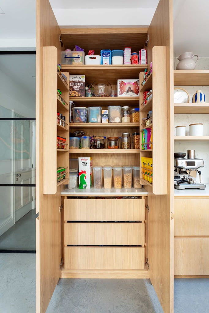 hux london bassein park road bespoke pantry cabinet