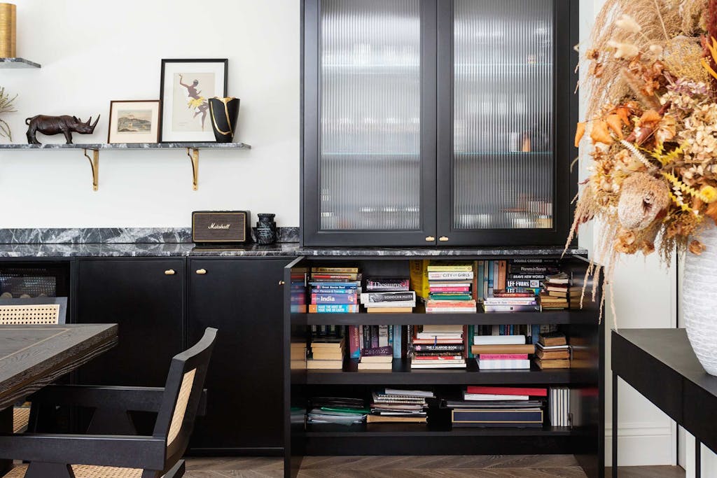 whitehall luxury kitchen design black dining joinery hux london 9