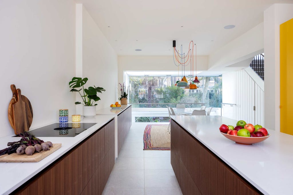 hereford road bespoke kitchen view to garden hux london 1