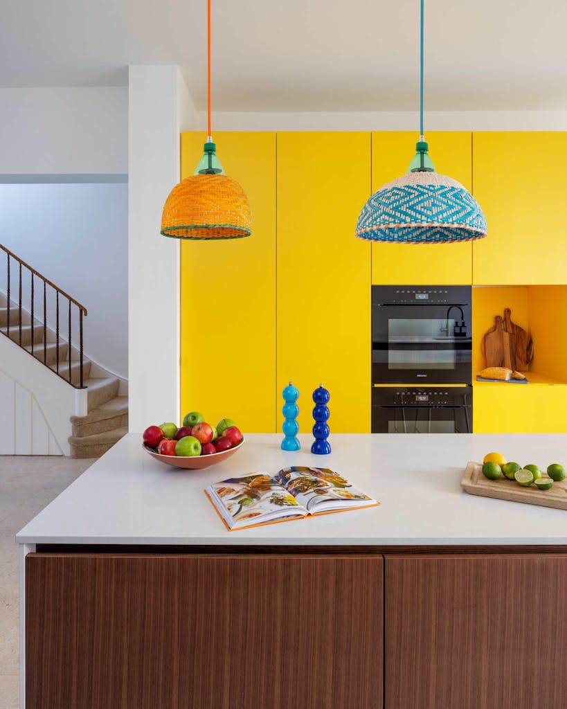 hereford road walnut island integrated handles hux london 2