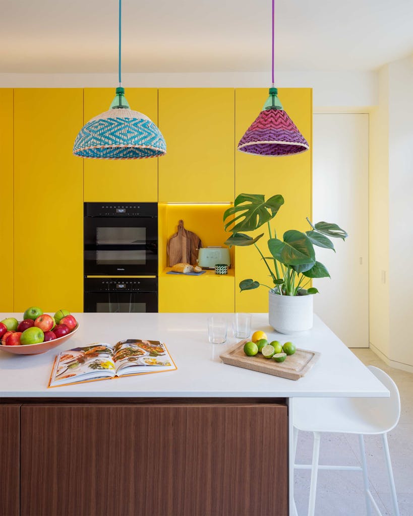 hereford road walnut island integrated handles hux london 5