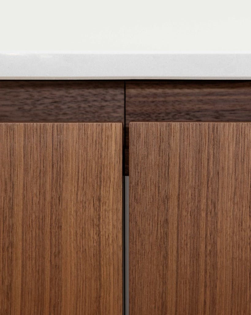 hereford road walnut island integrated handles hux london 6