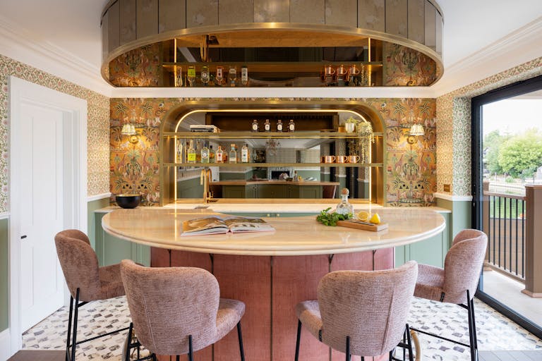 hux london statement home bar design festive